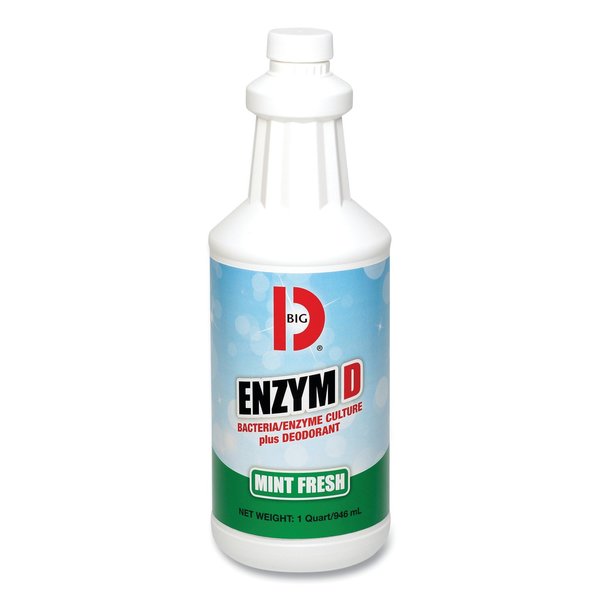 Big D Enzym D Digester Deodorant, Mint, 1qt, Bottle, PK12 050400